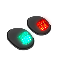 Led Navigation light - Green Starboard and  Red Port  Light - Complete set - 12V Plastic Material - WK-NL8- AZLED